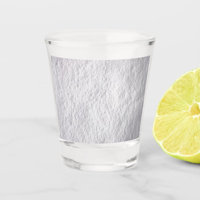Compacted Snow Texture Shot Glass (Front)