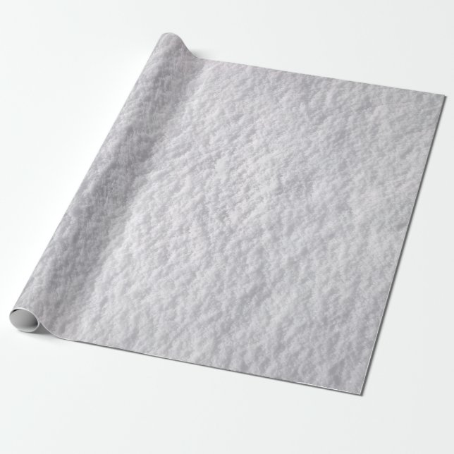 Compacted Snow Texture Wrapping Paper (Unrolled)