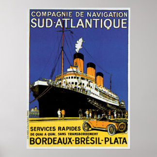 Compagnie de Navigation Sud-Atlantique Poster