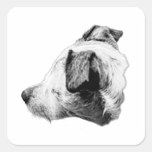 Companion in Profile Square Sticker