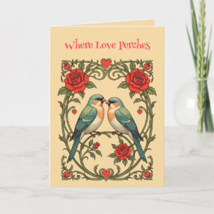 Companionship Art Nouveau Vintage Illustration Card