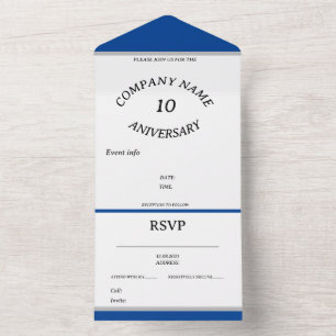 COMPANY ANIVERSARY EVENT INVITATION customisable