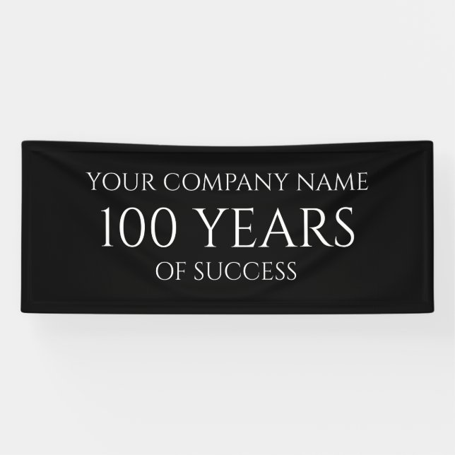 Company Anniversary Custom Business Banner (Horizontal)
