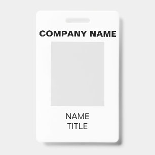 Company Badge ID Badge