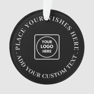 Company Branded Business Logo Modern Acrylic  Ornament