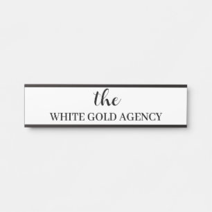 Company Branded Business Name Door Sign