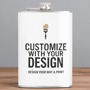 Company Branded Custom Minimalist Personalized Hip Flask