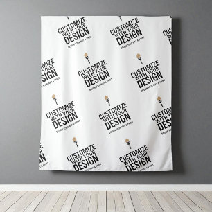 Company Branded Custom Personalized Minimalist  Tapestry