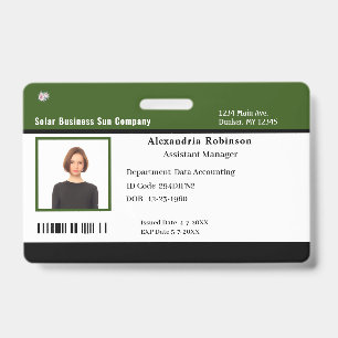 Company Business Employees ID Identification Badge