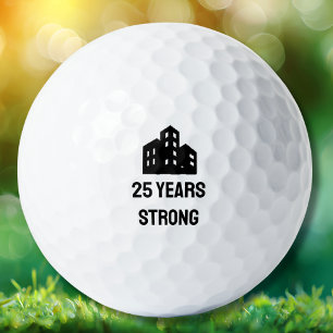 Company Business Logo Celebrating # Years Custom Golf Balls