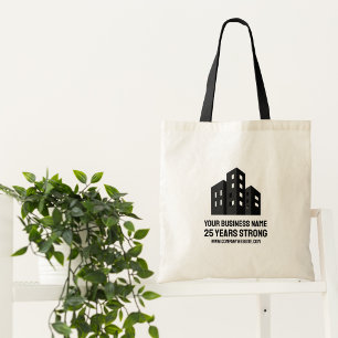 Company Business Logo Celebrating # Years Custom Tote Bag