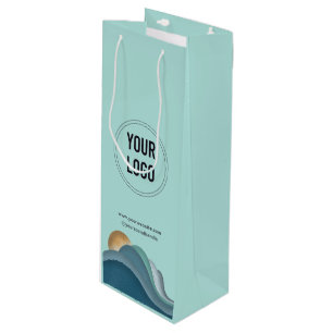 Company Business Logo Custom Paper Wine Gift Bag