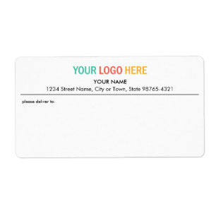 Company business logo package shipping address