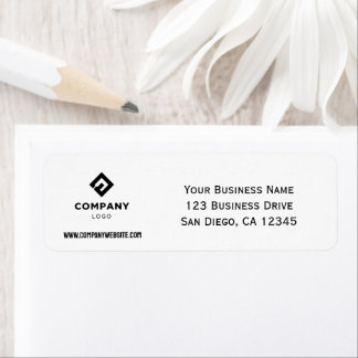 Company Business Logo Professional Return Address 