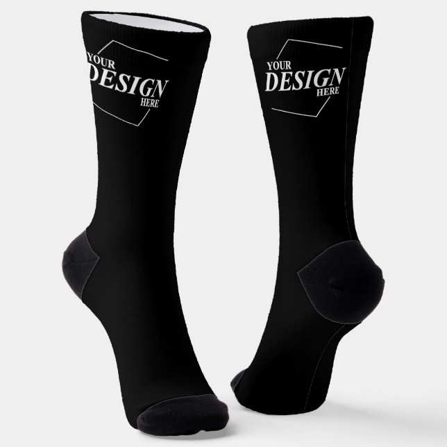 Company Business Name Design Your Own   Socks (Angled)