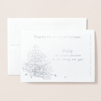 Company/Business/NewYear-Thank you nature/foil Foil Card