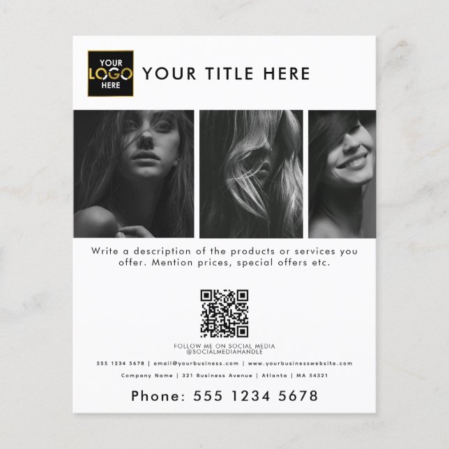 Company Business Your Logo Here Marketing Photos Flyer (Front)