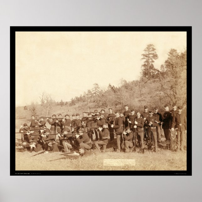 Company C 3rd US Infantry Aiming Guns SD 1890 Poster (Front)