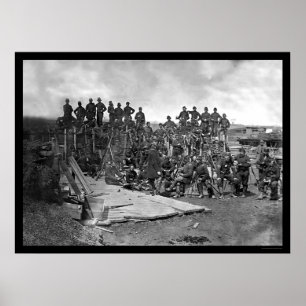 Company C Troops at Bull Run 1862 Poster