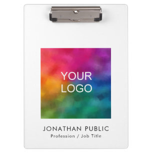 Company Corporate Logo Business Add Text Custom Clipboard