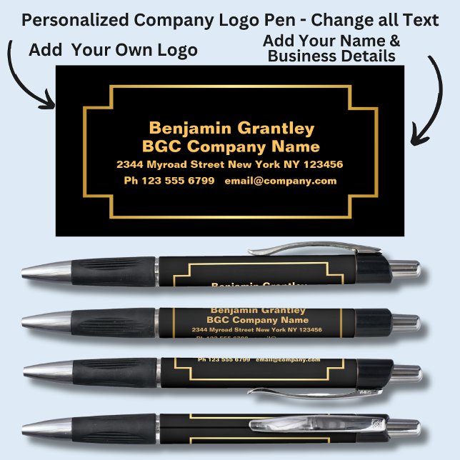 Company Details Name, Gold Orange Text, on Black, (Creator Uploaded)