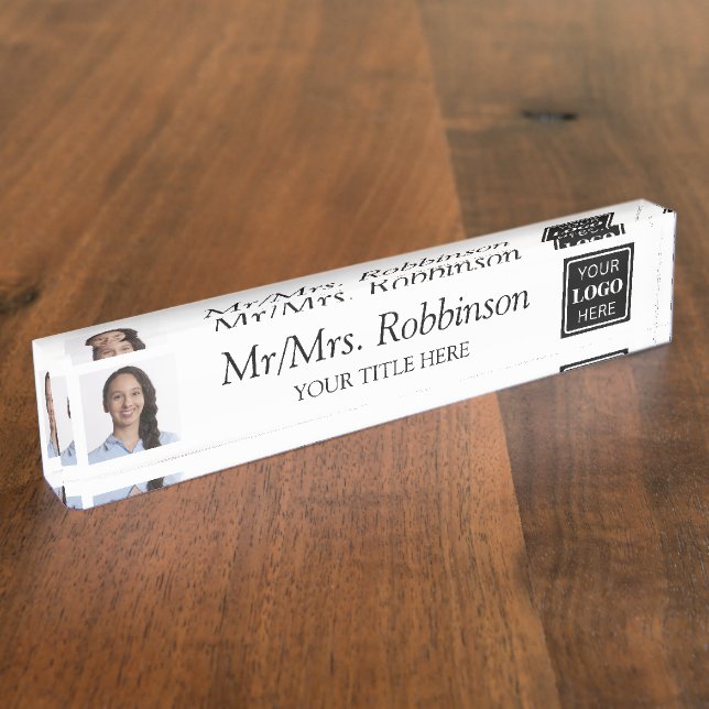 Company Elegant Modern Office  Nameplate (Side)