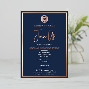 Company Event Corporate Annual Blue Rose Gold
