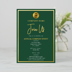 Company Event Party Corporate Annual Green Gold