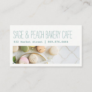 Company Headline Bakery Photo Business Card