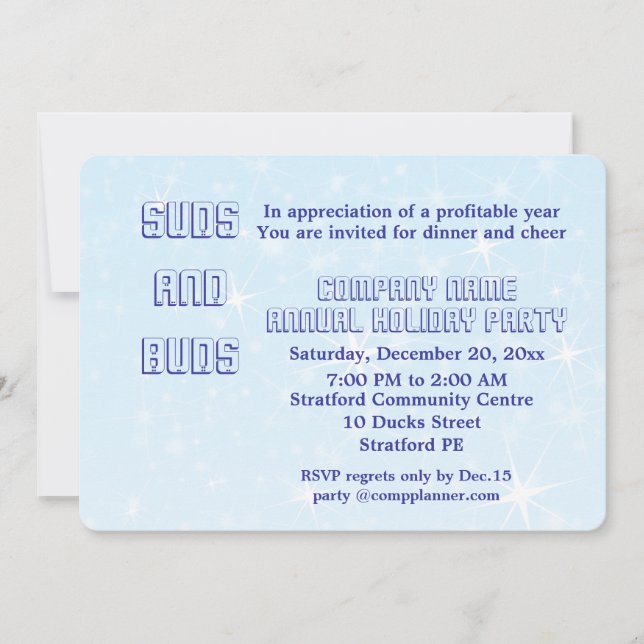 Company holiday party Invitation. Invitation (Front)