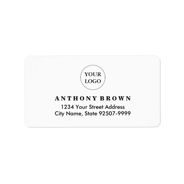 Company Logo Address Label (Front)