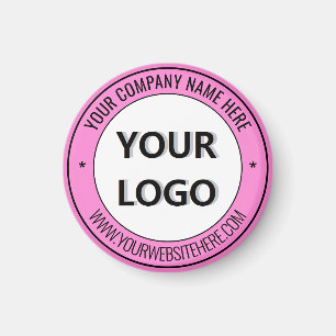 Company Logo and Text Business Promotional Magnet