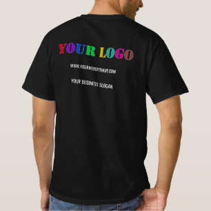 Company Logo and Text Promotional T-Shirt Example