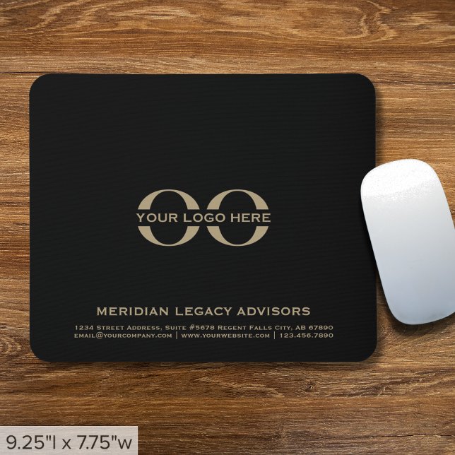 Company Logo Black and Gold Mouse Pad (Creator Uploaded)