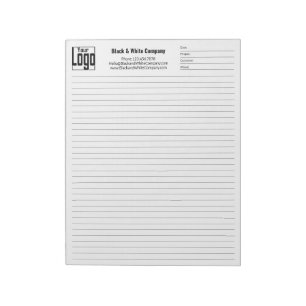 Company Logo Black College Rule Project Identifier Notepad