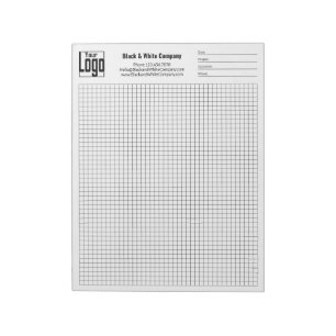 Company Logo Black Grid Graph Project Identifier Notepad