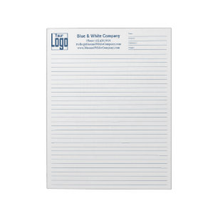 Company Logo Blue College Rule Project Identifier Notepad