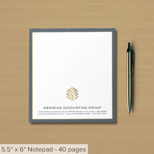 Company Logo Border Notepad