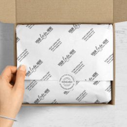 Company Logo Brand Slogan Personalised Business Tissue Paper