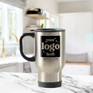 Company Logo Business Client Gift Custom Employee  Travel Mug