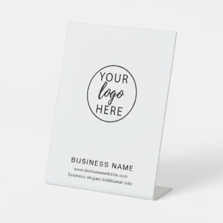 Company Logo Business Corporate Custom Pedestal Sign