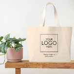 Company Logo Business Employee Client Staff Custom Large Tote Bag<br><div class="desc">Introducing our Custom Large Tote Bag, the perfect solution for businesses looking to promote their brand and provide a practical and stylish accessory to employees, clients, and staff. These tote bags offer a range of key attributes, making them an ideal choice for business tote bags, trade show giveaways, and promotional...</div>