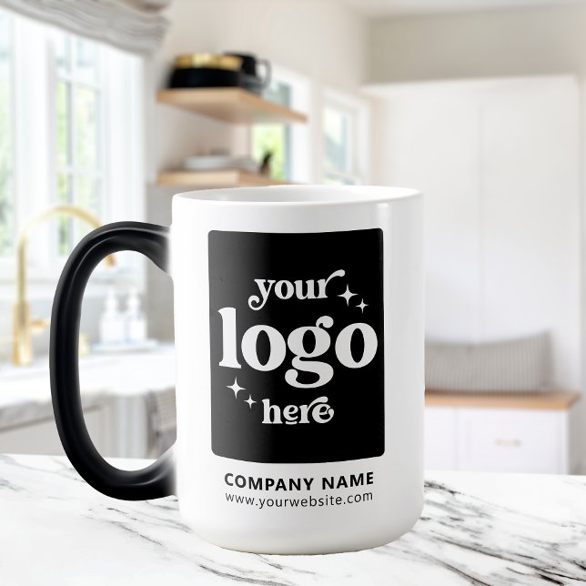 Company Logo Business Employee Gift Custom Large Magic Mug (Creator Uploaded)