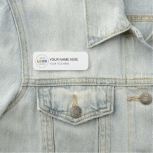 Company Logo Business Name Tag