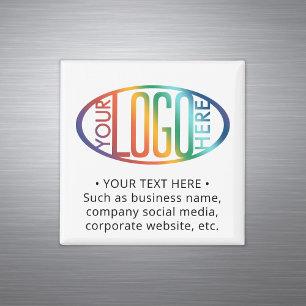 Company Logo Business Promotional Branded Square Magnet