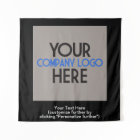 Company Logo Business Trade Show Black Backdrop