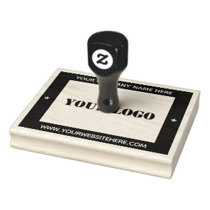 Company Logo Colour Rubber Stamp Example