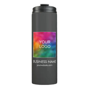 Company Logo Custom Minimalist Template Trendy Thermal Tumbler