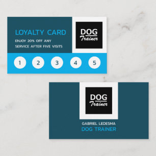 Company Logo, Dog Trainer Business Loyalty Card