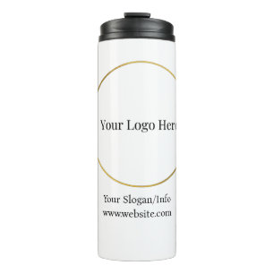 Company Logo Elegant Branded Business Template Thermal Tumbler